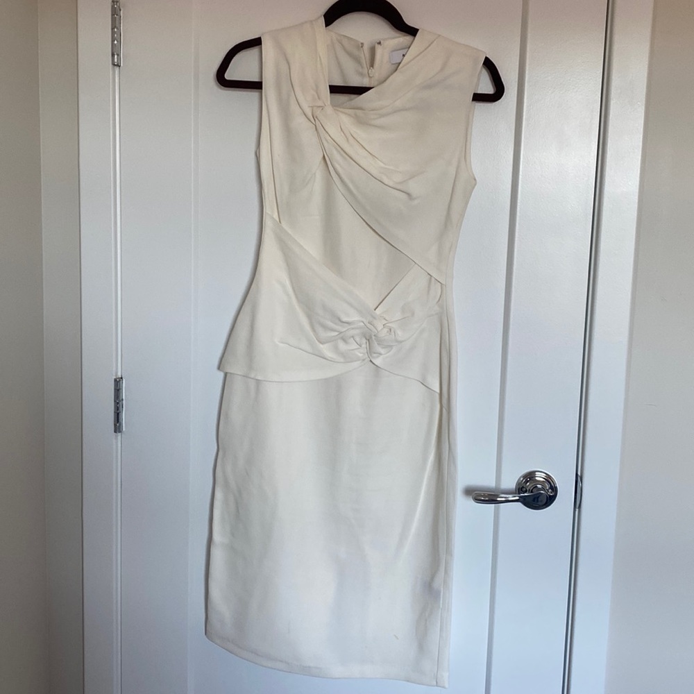 Creme colored midi dress